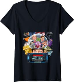 Jeff DunhamWomens Jeff Dunham Baltimore, MD (2025) V-Neck T-Shirt