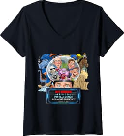 Womens Jeff Dunham Belmont Park, NY (2025) V-Neck T-Shirt