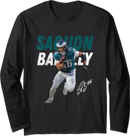 Saquon Eagles Vintage Barkley Design 90s Graphic Tee Long Sleeve T-Shirt