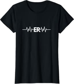 Emergency Medicine Physician Nurse ER Heartbeat Pulse T-Shirt