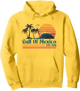 Gulf of Mexico Est 1550 Retro Vintage BeachGulf of Mexico Pullover Hoodie