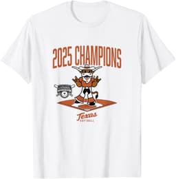 Texas Longhorns - 2025 Champs Diamond - NCAA Softball T-Shirt