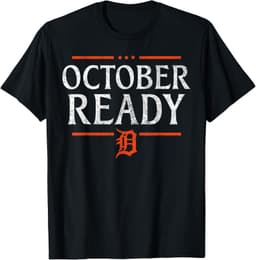 October Ready Tiger Baseball Gifts for Men Women T-Shirt