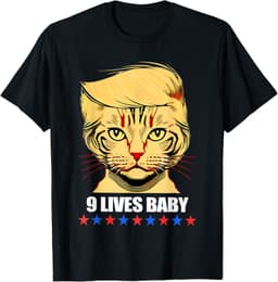 Cat Trump 9 Lives Baby T-Shirt