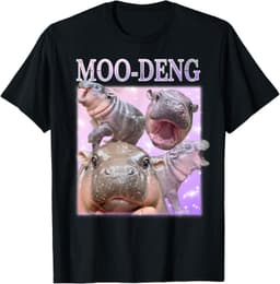 MOO-DENG THE FAMOUS BABY PIGMY HIPPO MOODENG - OFFICIAL T-Shirt