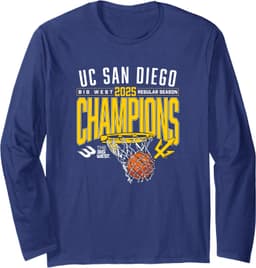UC San Diego Tritons 2025 Regular Season Basketball Champs Long Sleeve T-Shirt