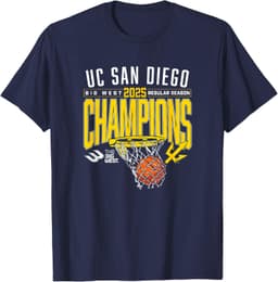 UC San Diego Tritons 2025 Regular Season Basketball Champs T-Shirt