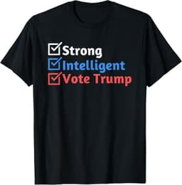Strong Intelligent Women for Trump Girl MAGA Checklist T-Shirt