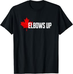 Elbows Up Canada True North Strong and Free Proud Canadian T-Shirt