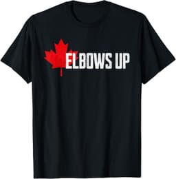 Never 51 Apparel Co teeElbows Up Canada True North Strong and Free Proud Canadian T-Shirt