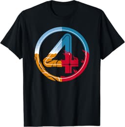 The Fantastic Four: First Steps Super-Powered 4 Logo T-Shirt