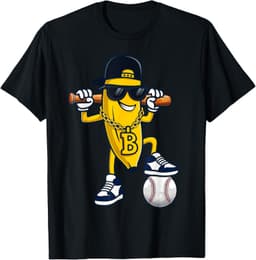 Funny Hiphop Banana Wear Sunglasses T-Shirt