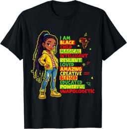 African American Kids Boys Girls Black Child TeeI Am Black Child History Month African American Kids Girls T-Shirt