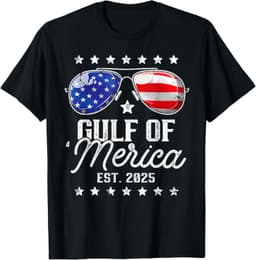 Gulf of 'Merica US Flag Tee Patriotic 2025 T-Shirt