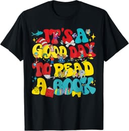 Reading Shirts For Book Lover Bookworm GiftsIts A Good Day To Read Book Across America Boys Girls Kids T-Shirt