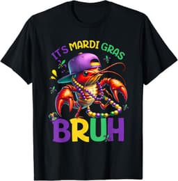 Funny Mardi Gras Outfits for Boys, Kids, TeensBruh Mardi Gras Crawfish Boys Kids Mardi Gras T-Shirt