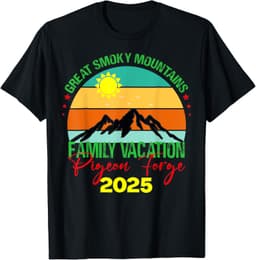 Pigeon Forge Great Smoky Mountains Family Vacation 2025 Trip T-Shirt