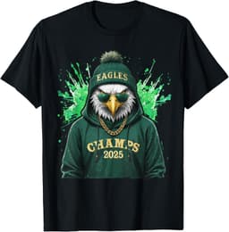 Retro Eagles Sunglasses Championship 2025 Celebrated Eagles T-Shirt