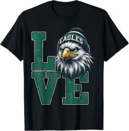 Cool Valentine's day Eagles Lovers Outfit men women T-Shirt