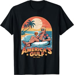 Funny Trump America's Gulf Est 2025 Trump Merchandise T-Shirt