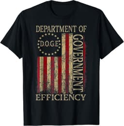 Doge Shirt Doge Department Of Government Efficiency Us Flag T-Shirt