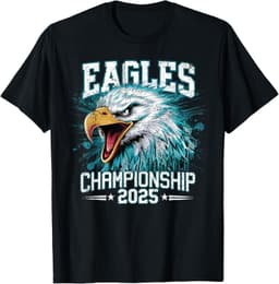 Football Championship 2025 Celebration ShirtsVintage PE Conference Championship 2025 Celebrated Eagles T-Shirt