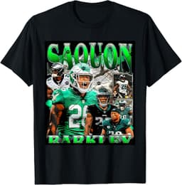 Saquon Eagles Vintage Barkley, Foot Ball 90s T-Shirt
