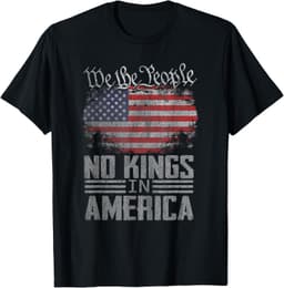 No Kings In America US Flag Vintage Men Women T-Shirt