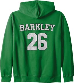 Saquon Eagles Vintage Barkley Design 90s Graphic Tee Zip Hoodie